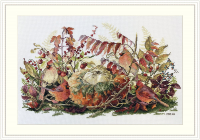Rhapsody In Red Counted Cross Stitch Kit - Click Image to Close
